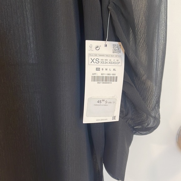 Black sheer top - Picture 3 of 4